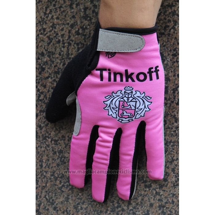 2020 Tinkoff Guanti Dita Lunghe Rosa